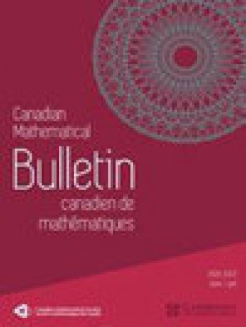 加拿大數(shù)學(xué)公報(bào)-bulletin Canadien De Mathematiques