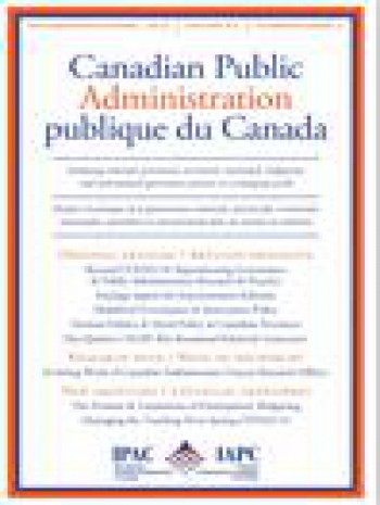 Canadian Public Administration-加拿大公共行政